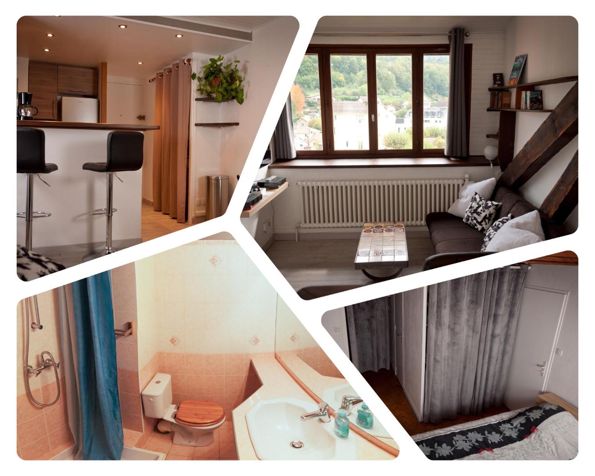 Le T2 Douillet D'Uriage - Residence Le Louvre - Cure Thermale Uriage- Proche Chamrousse - Jusqu'A 3 Personnes - Region Agreable En Toute Saison Vaulnaveys-le-Haut Exterior foto