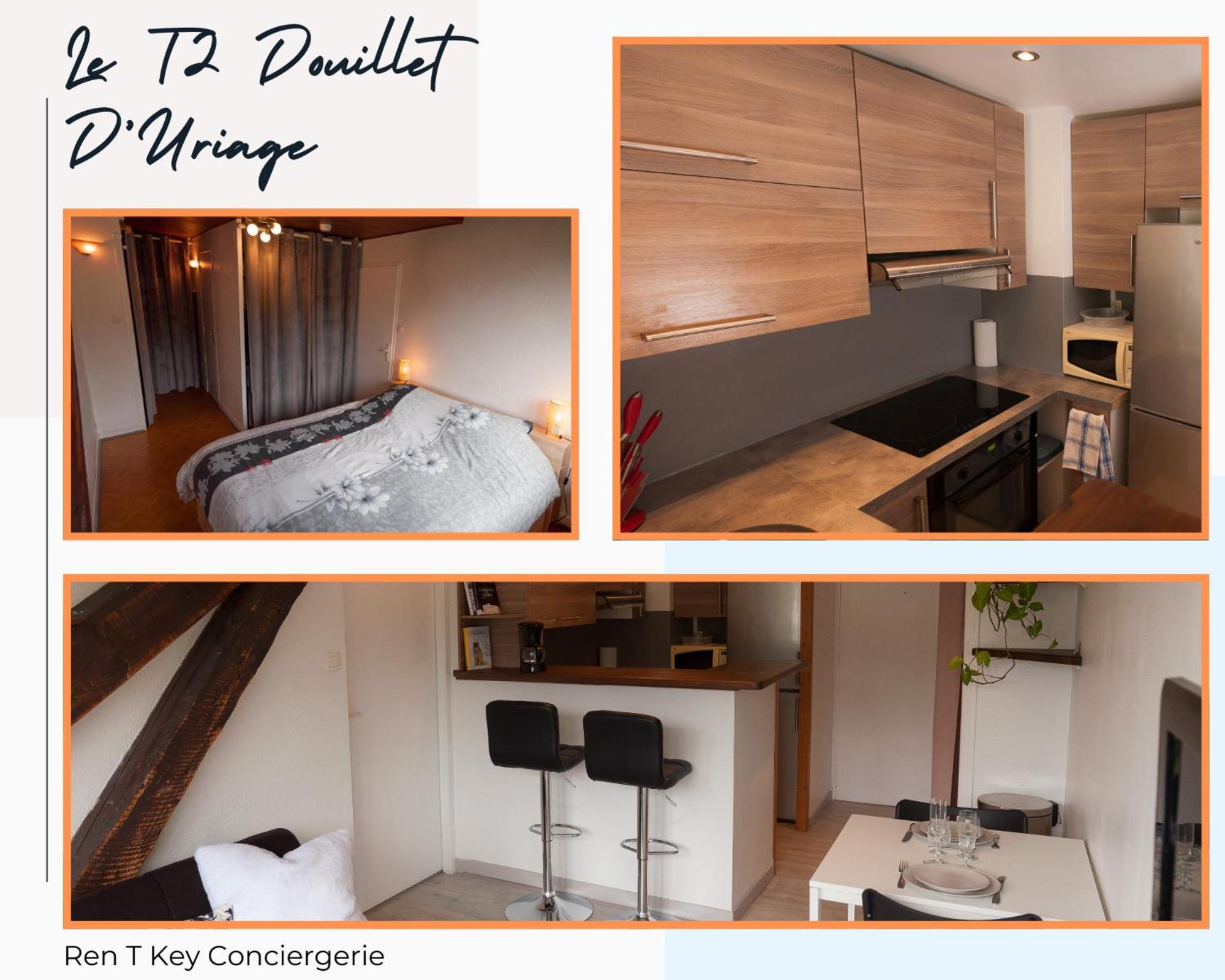 Le T2 Douillet D'Uriage - Residence Le Louvre - Cure Thermale Uriage- Proche Chamrousse - Jusqu'A 3 Personnes - Region Agreable En Toute Saison Vaulnaveys-le-Haut Exterior foto